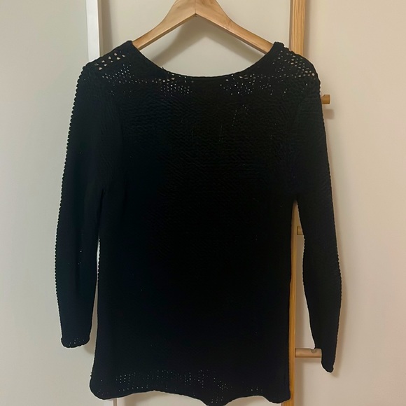 Black knit Oak + Fort chunky sweater - Picture 2 of 2
